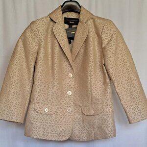 PAUL COSTELLOE ( Lady Diana designer )  NWT blazer jacket Sz 8 Jacquard pattern